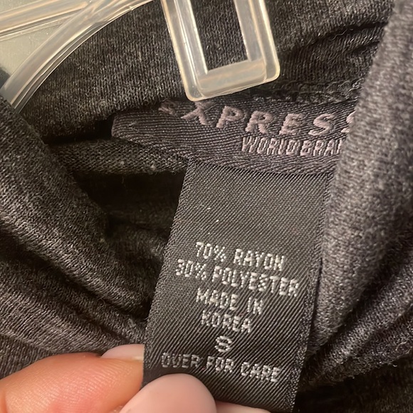 Express semi-sheer lightweight long sleeved turtleneck size small vintage Y2K - Picture 9 of 10